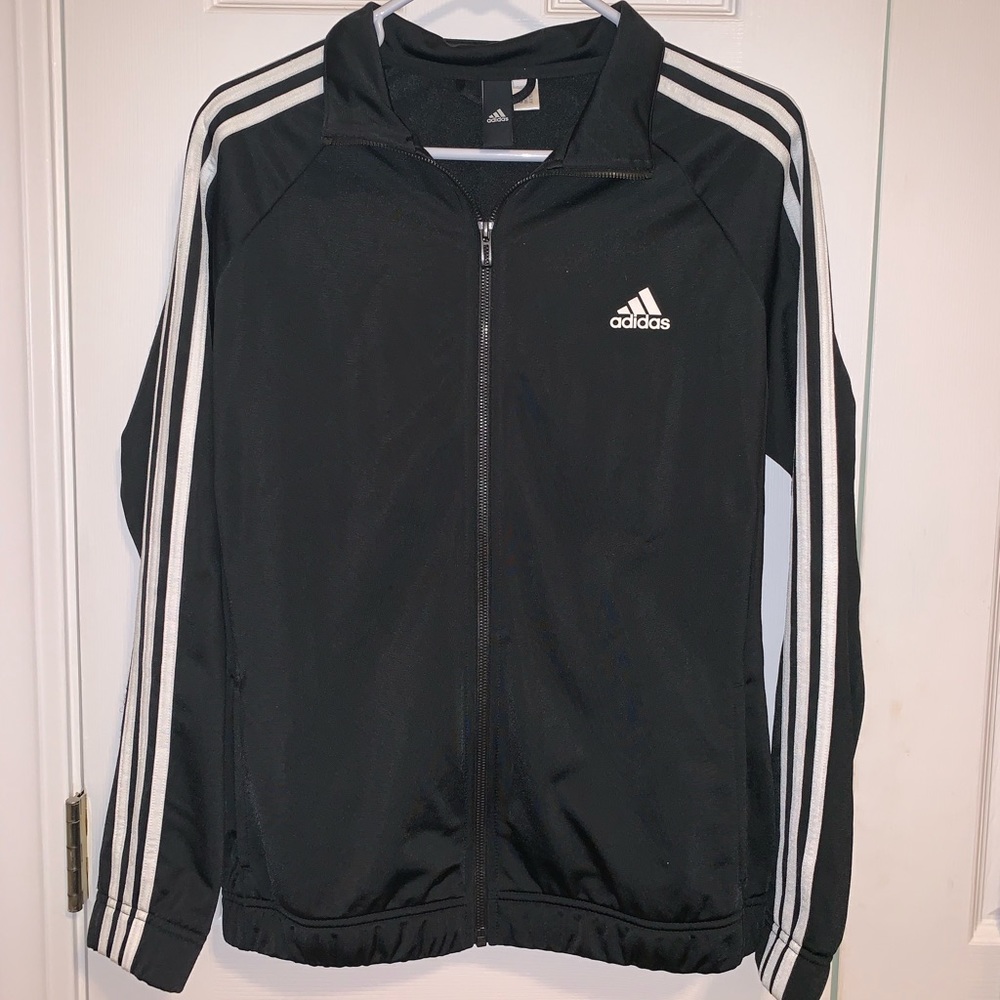 Adidas classic 3 stripe sleeve jacket